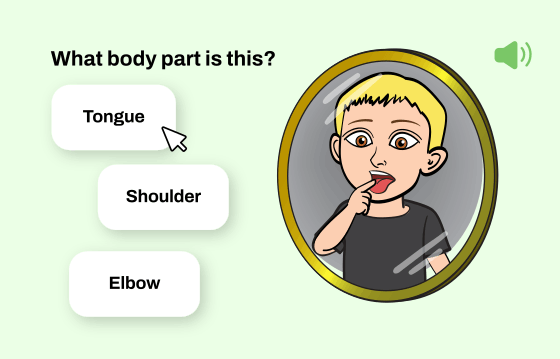 Body Parts game screen